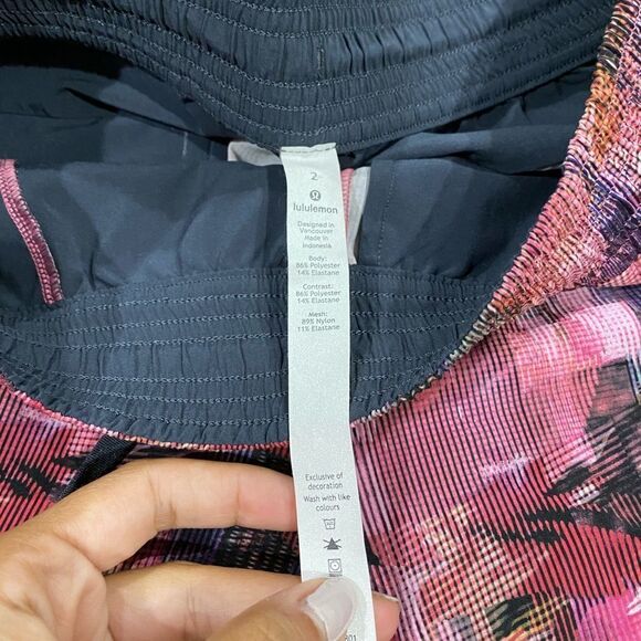 Lululemon Spring Break Away 3" Shorts Sun Dazed Multi Pink Drawstring Swift - Picture 7 of 7